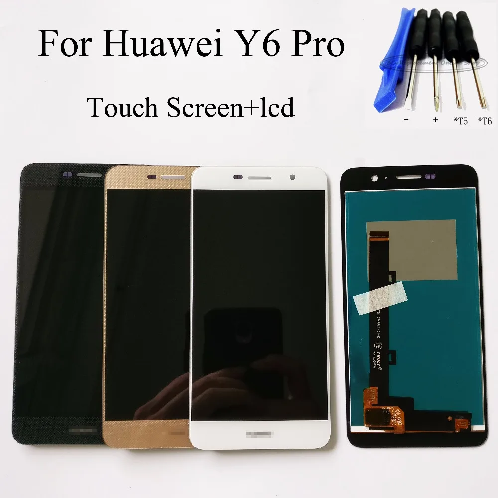 Черный/белый/золотой для Huawei Y6Pro TIT U02 Y6 Pro AL00 ЖК дисплей + сенсорный экран