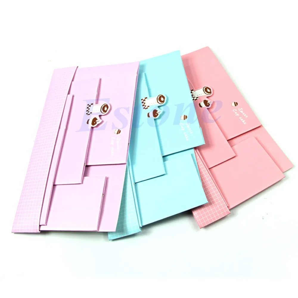 

THINKTHENDO DIY Paper Board Folding Multifunction Make Up Storage Box Container large capacity Desktop Box Cosmetics Organizer