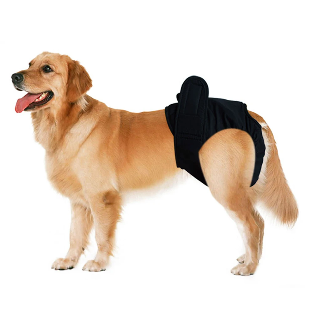 SUPEWOLD Magic Sticker Female Big Dog Shorts Physiological Pants Diaper Pet Underwear For Large Girl Dogs | Дом и сад