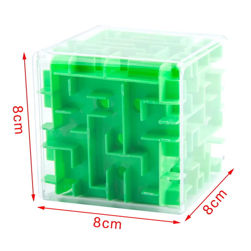 8 см Большой размер 3D лабиринт головоломка игра Лабиринт магический куб кубики