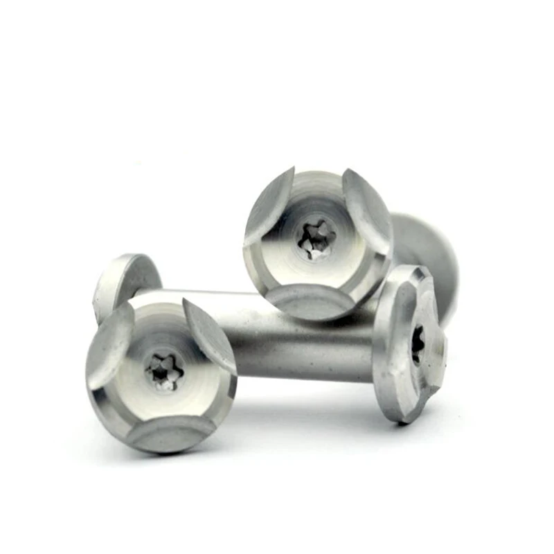 Diy нож Материал делая винт для ручки ножа Складной заклепки сливы цветок острый 12