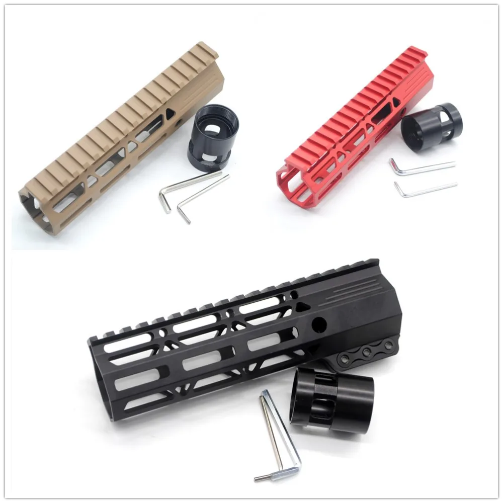 Тактический ар15 черный/красный/Загар 7 ''зажим свободный поплавок M lok наручная