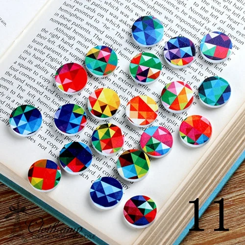 MIXSS-11-20PCS 16 мм смешанные различные модели коллекции круглого дерева лазерная резка кабошон сделать ожерелья, браслеты(WEH-MIXSS-1 - Цвет: MIXSS-11-20PCS