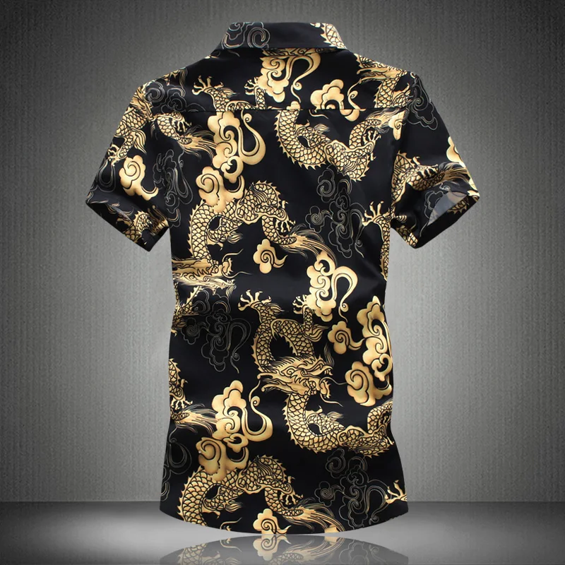 LONMMY 5XL рубашки с цветочным принтом мужские camisa мужские с коротким рукавом тонкие цветочные рубашки+ шорты винтажные повседневные мужские рубашки наборы Новая мода лето