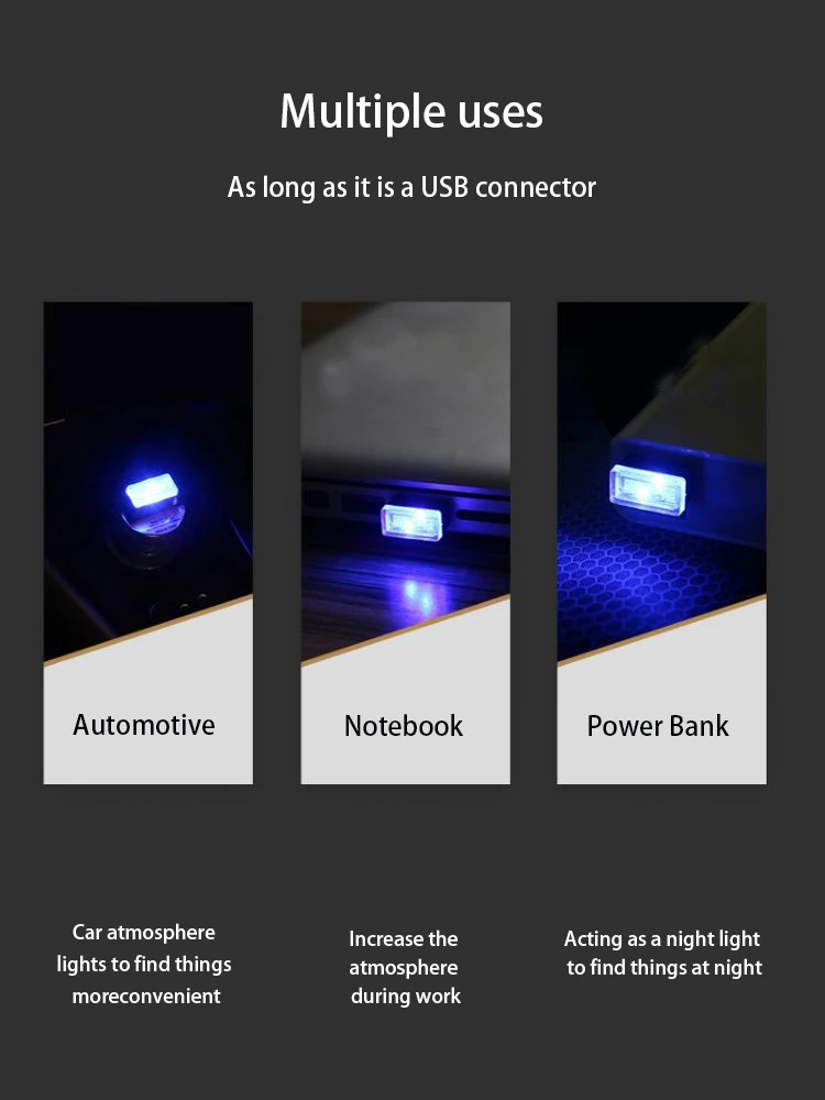 Мини USB светильник светодиодный модельный Автомобильный аксессуары окружающие неоновые интерьерные огни Автомобильные украшения Красочный музыкальный звук USB атмосферный свет