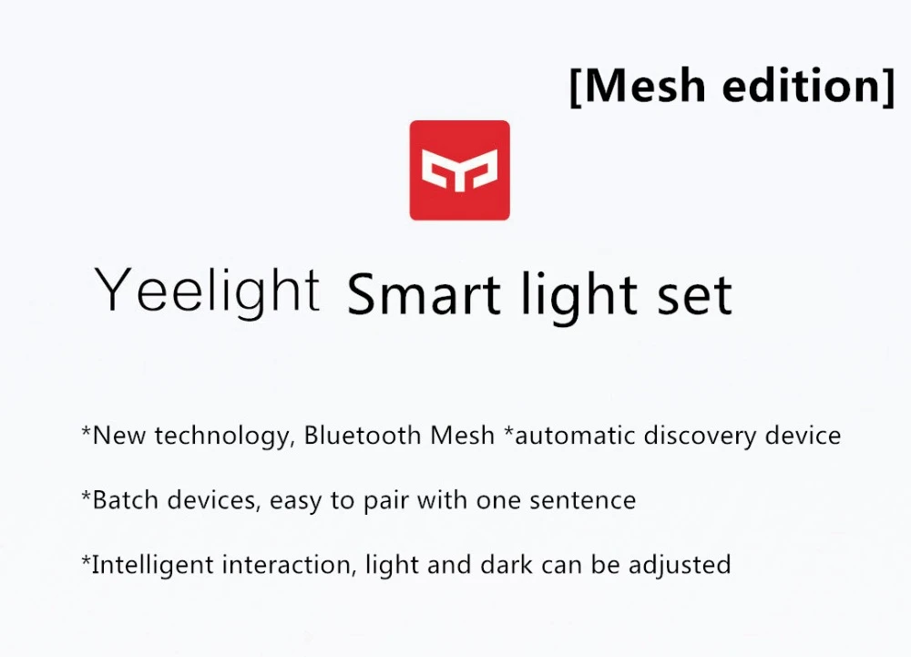 Yee светильник YLSD01YL Smart 4 Вт 5 Вт 300lm 2700-6500K потолочный светильник с сеткой, приложение управления AC220V