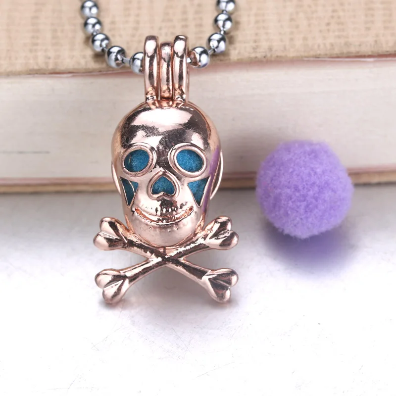 6pcs 3 colors Pirate flag sign Aroma Diffuser Necklace Perfume Essential Oil Aromatherapy Pendant Pearl cage | Украшения и