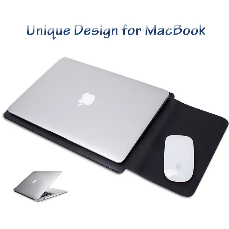 Кожаный чехол WALNEW для Apple Macbook Air 13 Pro 15 Retina 11 6 дюйма ноутбука сумка | Компьютеры и
