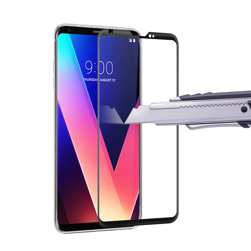 9 H 3D изогнутые для LG V30 Высокая закаленного Стекло разрушить доказательства Экран