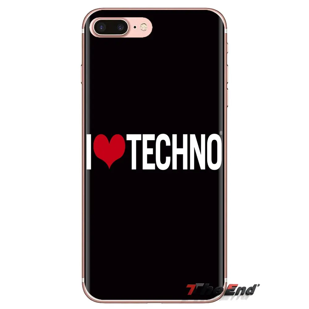 For Xiaomi Redmi 4A S2 Note 3 3S 4 4X 5 Plus 6 7 6A Pro Pocophone F1 I Love Techno technology Music Art Silicone Phone Skin Case |