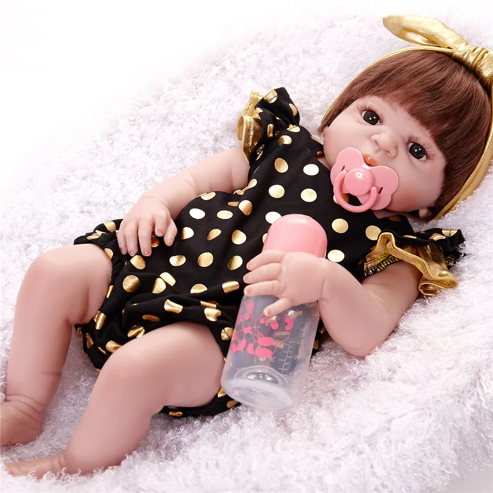 Новое поступление 55 см мягкие силиконовые куклы Reborn Baby Реалистичная кукла Пупс 22