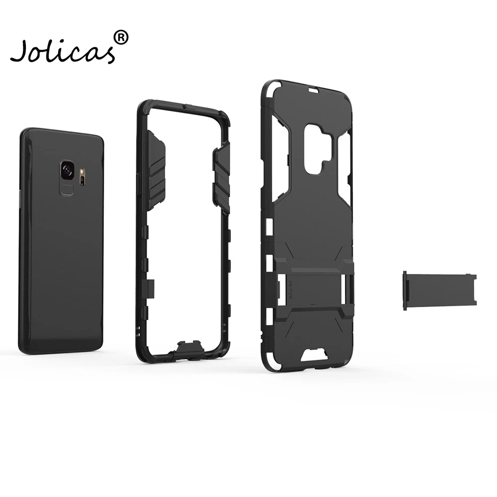 Cover For Samsung Galaxy S9 Case Hybrid Hard Back Plus S9+ Stand Phone Cases Anti Knock Coque Samsumg | Мобильные телефоны и