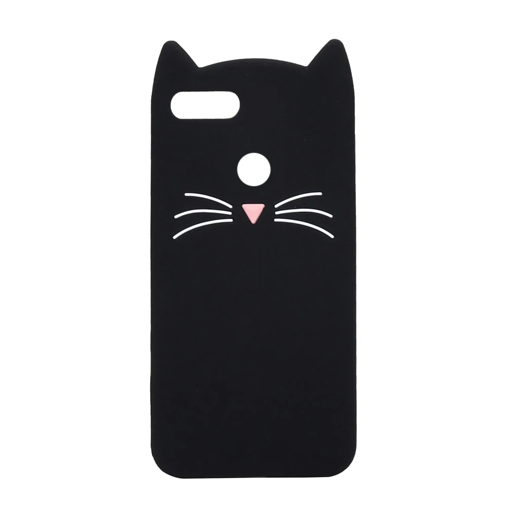 Phone Case for Huawei nova 2 Cover Cute Soft Silicone 3D Cartoon Beard Cat huawei 5.0&quot Coque Funda |