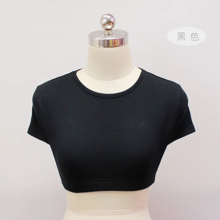 Модная рубашка с ложным воротником элегантная хлопковая белая круглым вырезом и