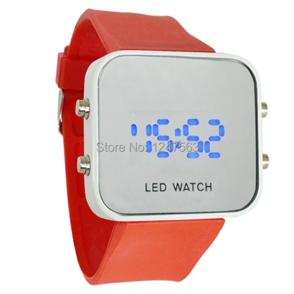 Hot men's fashion sports watch silicone strap LED neutral Blue digital display Halloween gift relogio masculino | Наручные часы
