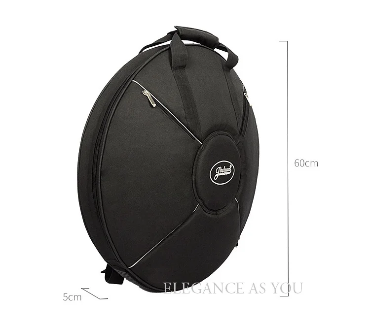 Защитный чехол для барабана HandPan, черный Диаметр 60 см, уплотненный чехол на плечо