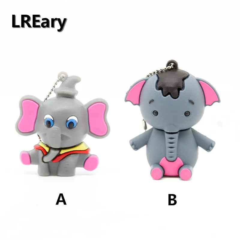 Милый чехол с откидной крышкой изображением слона из мультфильма USB