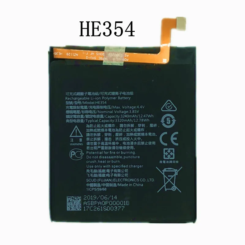 HE354 3240mAh аккумулятор для Nokia 9 PUREVIEW литий-полимерные батареи+ Бесплатные инструменты