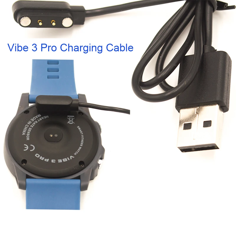Новый Zeblaze Vibe 3 Pro Смарт часы с зарядным кабелем резервный 2 контактный Магнитный USB