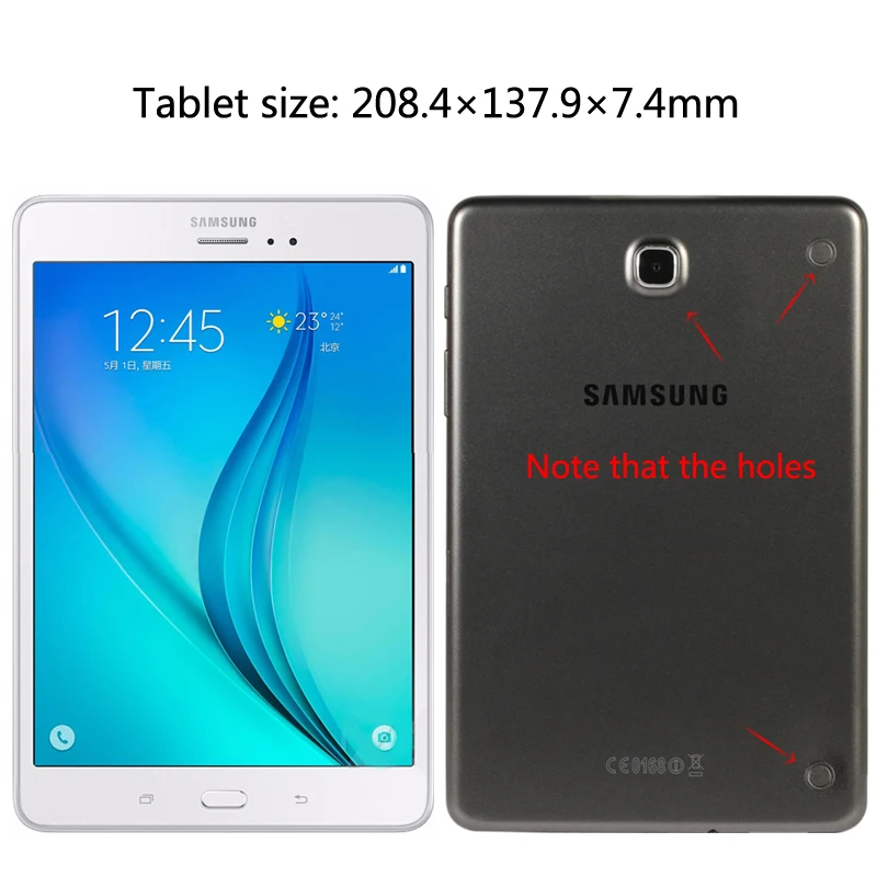 Чехол для планшета Samsung Galaxy Tab A 8 0 дюймов SM T350 T351 T355 кожаный чехол подставка карт из
