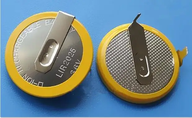

NEW battery LIR2025 3.6V Rechargeable lithium battery 2025 Li-ion batteries leg foot feet 10pcs/lot