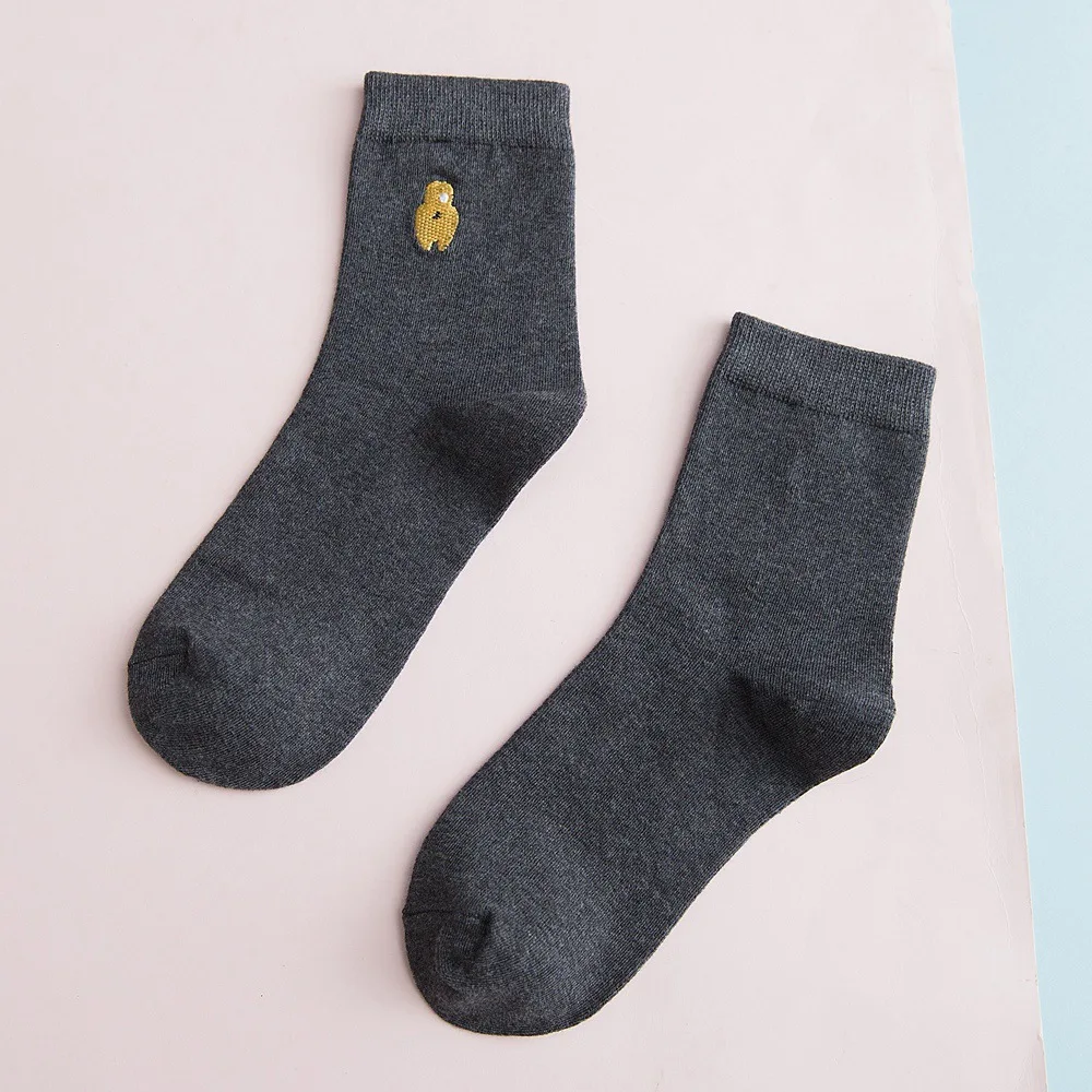 Harajuku/модные новые милые женские Носки с рисунком котенка, кошки, панды, забавные однотонные хипстерские хлопковые носки в стиле хип-хоп - Цвет: 2
