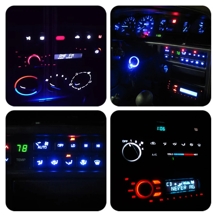 WLJH 10x Neo Led еатк AC Нагреватель климат Управление инструмент Панель УВД светильник