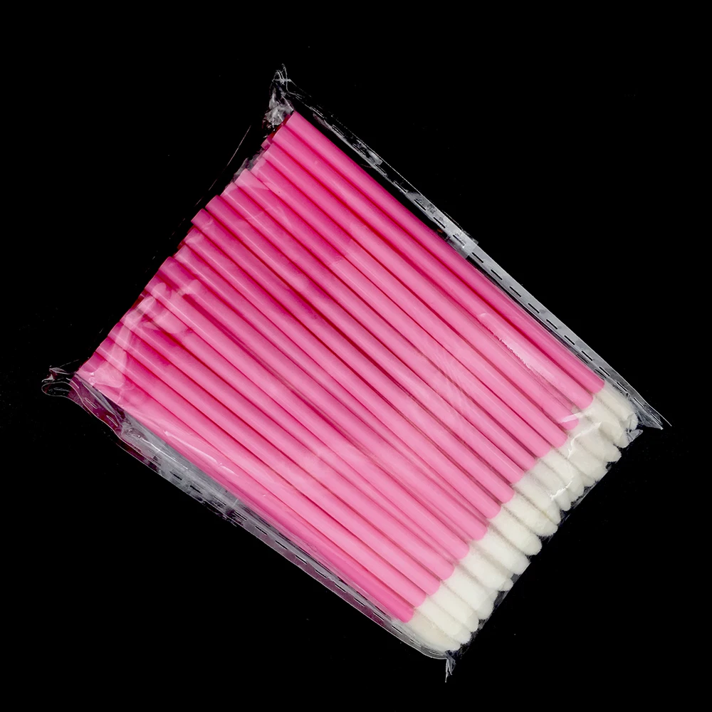 100 шт одноразовая Кисть для макияжа губ ручка Губная Помада Тушь ресниц палочки