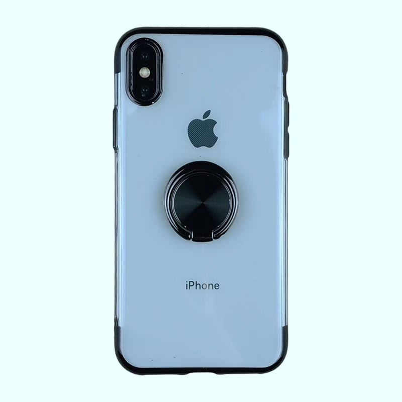 black 11ProMax Магнитный чехол для iphone 6s 6 s Plus iphone XR X металлический чехол с кольцом для пальца для iphone 8 7 Plus iphone 11 Pro XS чехол для MAX XR - Цвет: black