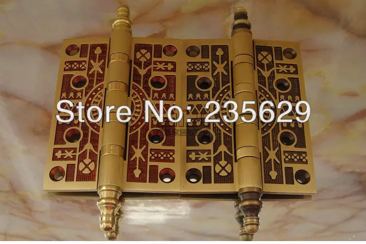 Бесплатная доставка латунные петли для деревянной двери/металлической двери 4