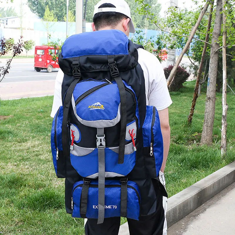 70L походный рюкзак походная сумка мужской уличные спортивные сумки дождевик