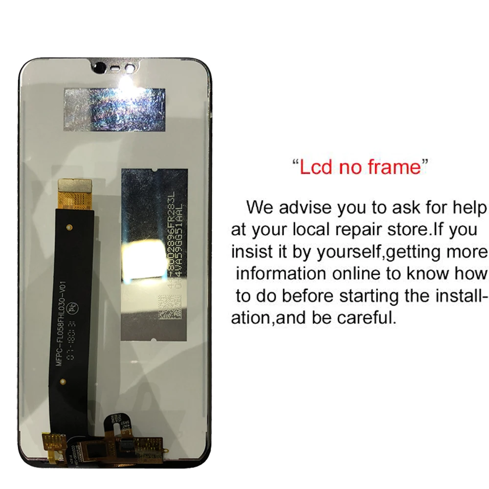 Качественный ЖК-дисплей для Nokia X6 2018 + кодирующий преобразователь сенсорного