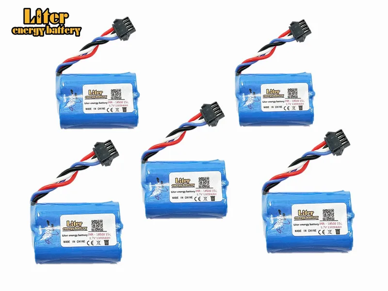 5 шт. обновление 3 7 V 1300mAh 18500 Lipo батарея для UDI 001 UDI001 Huanqi 960 пульт дистанционного