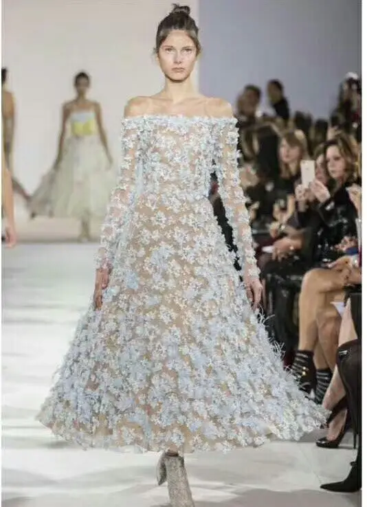 

2019 New BallGown dress Women Slash neck long sleeve Bodycon Celebrity evening Party vestidos Bandage dresses