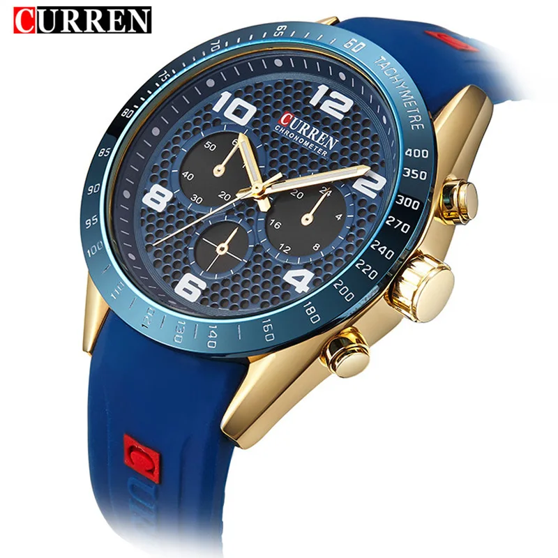 Relogio masculino CURREN Топ Бренд роскошные часы спортивные мужские армейские военные