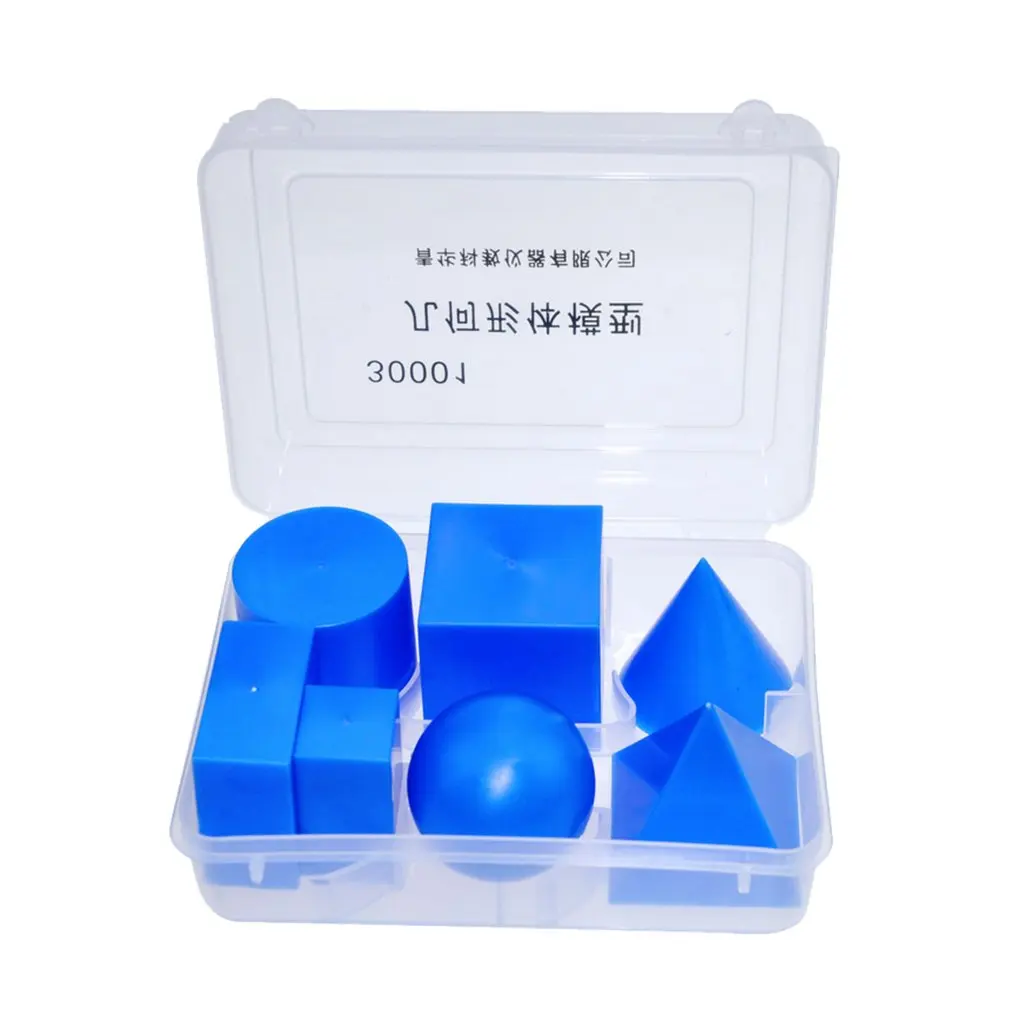 

7pcs 3D Geometric Blocks Mathematics Teaching Aid Math Early Learning Educational Toys Birthday Gift for Children Toddler Kids
