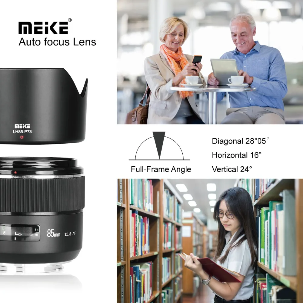 Meike 85 мм F1.8 Полнокадровый Автофокус портретный основной объектив для Canon EOS EF