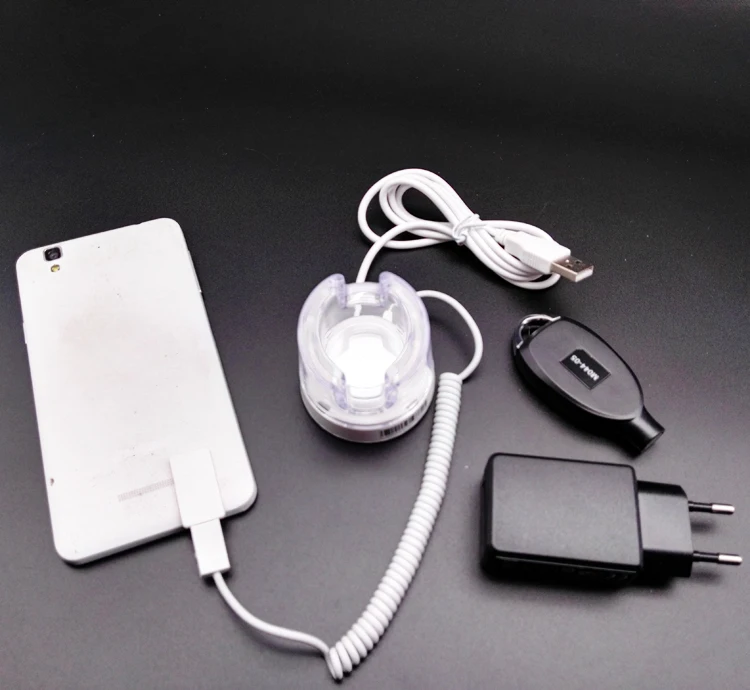 10pcs New fashion Mobile Phone Brand Chain Store Display Anti-theft Holder, Hand Phone open case display Stand Cellphone alarm