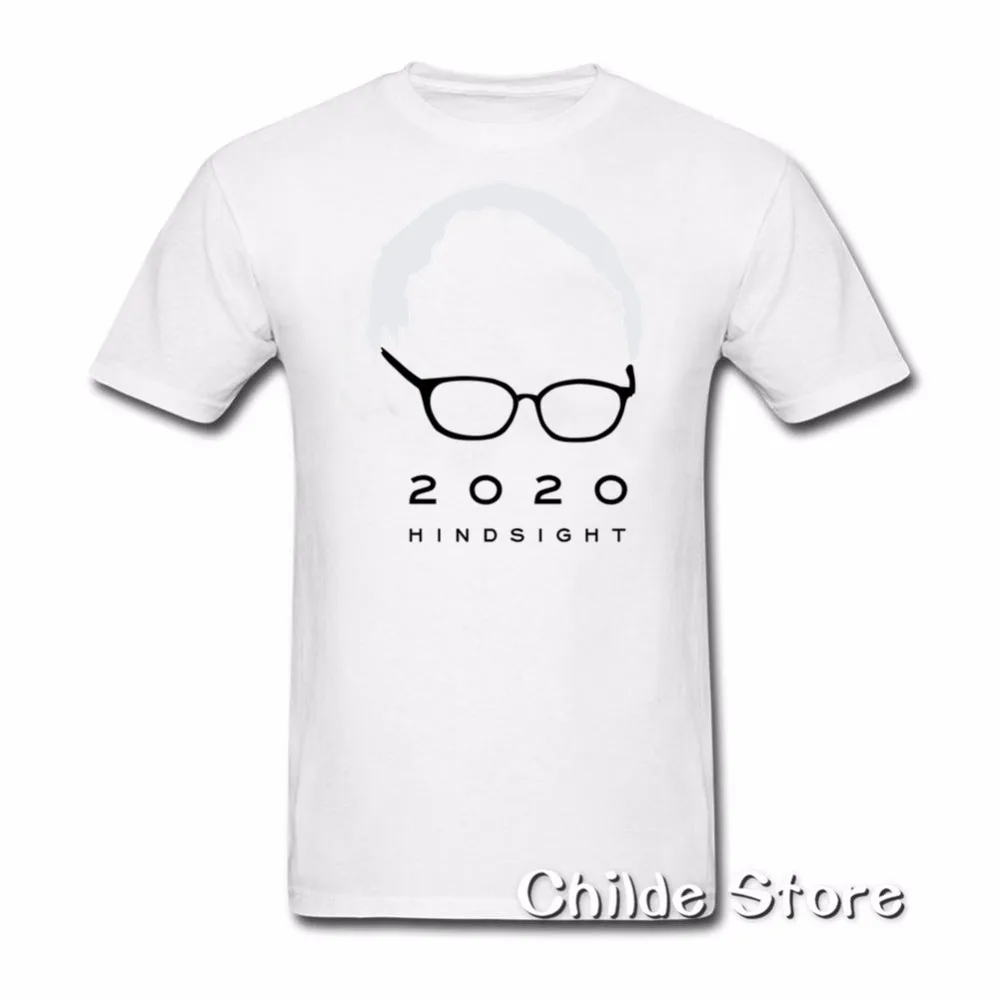 HINDSIGHT IS 2020 рубашка Bernie Sanders активистские футболки 2018 летняя футболка Топ с принтом