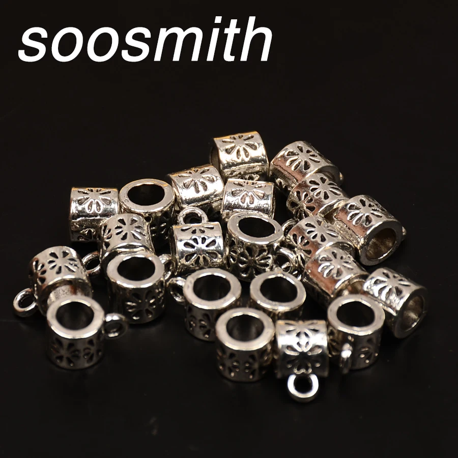 

Soosmith античное серебро металлические бусины Разъемы из цинкового сплава для Подвеска для браслета, ожерелья бусины 7x11mm для самостоятельног...