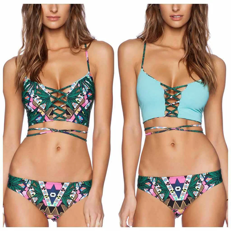 Модель 2016 года женский сексуальный купальник с оригинальным рисунком Женский