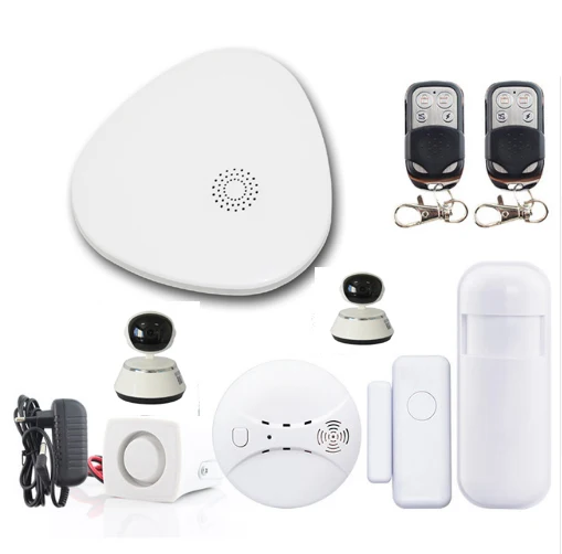 V10022 Yobang Securitty приложение управление Wi-Fi домашняя охранная сигнализация домашняя система видеонаблюдения Система безопасности Дым пожарный датчик видео IP камера сирена - Цвет: V10022
