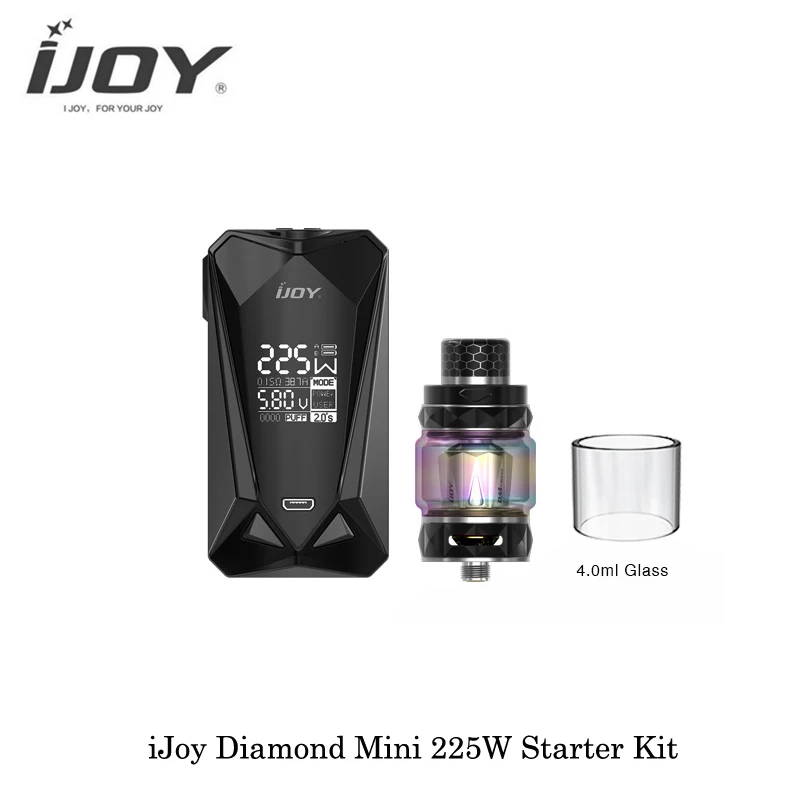 225 Вт iJoy Diamond Мини поле Mod электронная сигарета с алмазной Sub Ом Танк 5 мл бесплатная