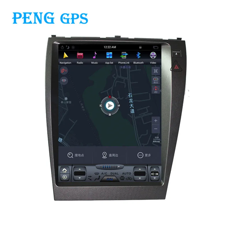 Tesla стиль Автомобильный GPS навигатор для Lexus ES ES240 ES350 2004 2005 2007 2008 2009 2010 головное