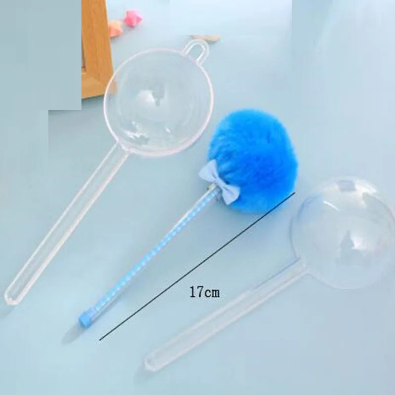 

Candy Color Plush Pompom Gel Pen Children Girls Pens School Award Gift Party Favors christmas Christmas Halloween
