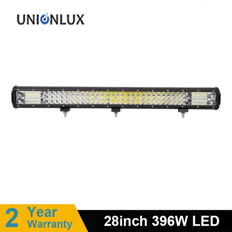 

28" Inch 396w 3 Row LED Light Bar For Offroad 4x4 4WD Atv 4WD Suv Driving Motorcycle Light Truck Led Work Lights Auto Lamp
