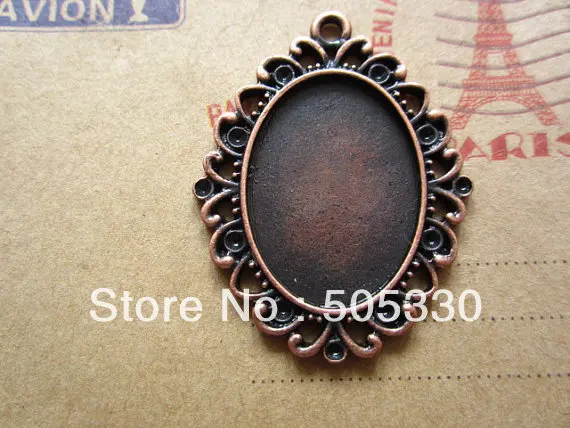 Min. order is $8(mix order)Vintage Pendant Settings Cameo Cabochon 25*18mm Base Free Shipping!|set top box news|set schoolsets |