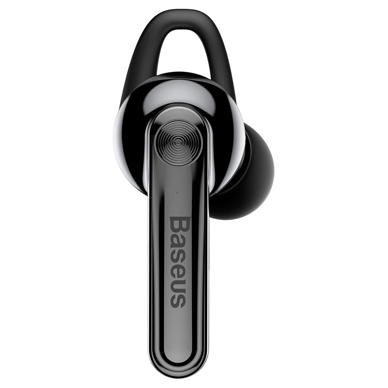 Baseus мини беспроводные Bluetooth наушники с магнитной зарядкой Bluetooth гарнитуры вкладыши громкой связи с микрофоном для iPhone samsung в автомобиле - Цвет: Черный