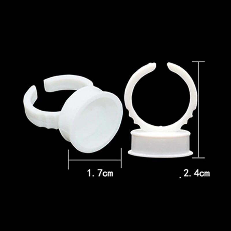 100 шт. клей для наращивания ресниц кольцо наклеивания палитра в футляре