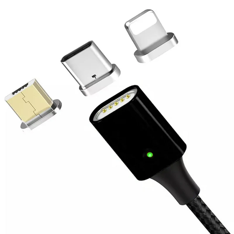 Светодиодный магнитный usb-кабель/mi cro USB/type-C для IPhone X Xs Max магнитное зарядное устройство для samsung для Xiaomi mi 9 USB C зарядный разъем